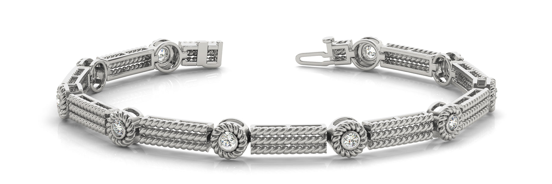Fancy Diamond Bracelet Ladies 0.47ct tw - 14kt Gold