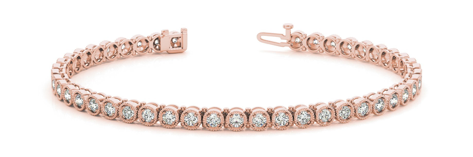 Line Diamond Bracelet 1.08ct tw Ladies - 14kt Gold