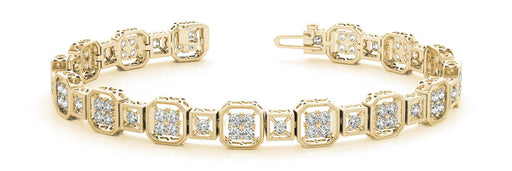 Fancy Diamond Bracelet Ladies 1.63ct tw - 14kt Gold