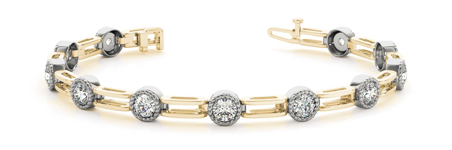 Fancy Diamond Bracelet Ladies 0.51ct tw - 14kt Gold