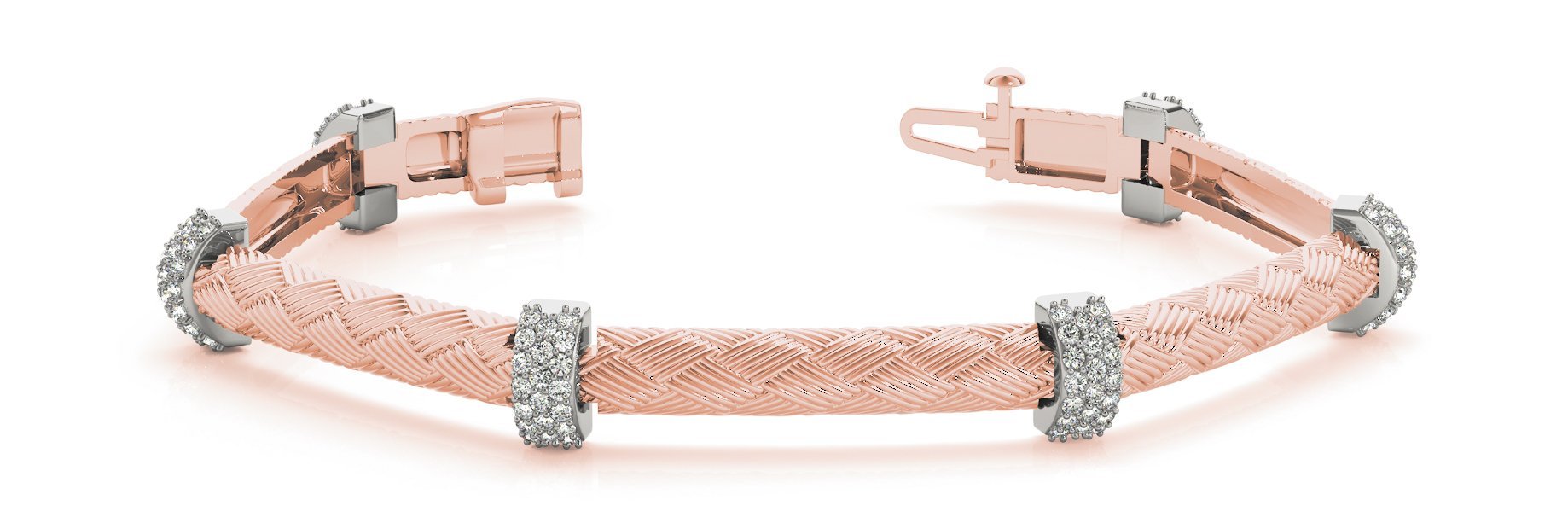 Fancy Diamond Bracelet Ladies 1.19ct tw - 14kt Gold