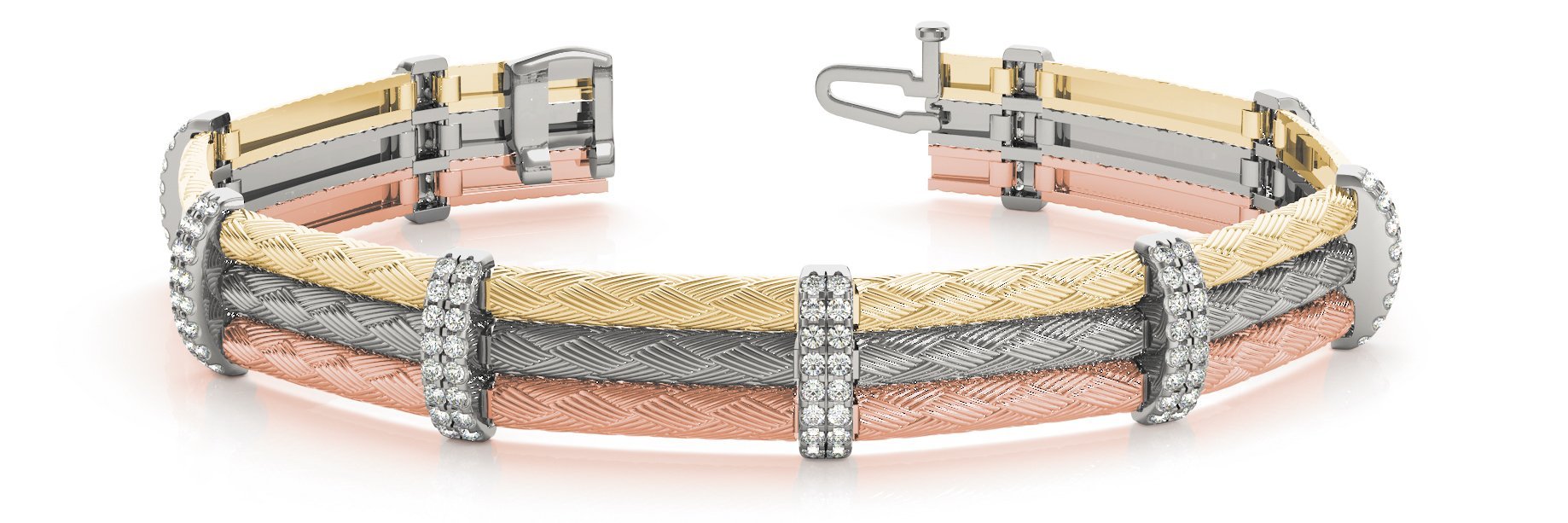 Fancy Diamond Bracelet Ladies 1.71ct tw - 14kt Gold