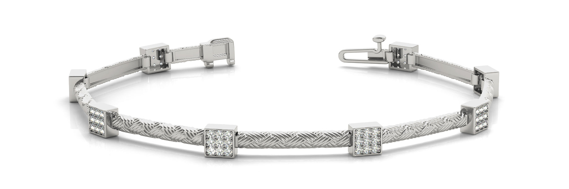 Fancy Diamond Bracelet Ladies 0.83ct tw - 14kt Gold