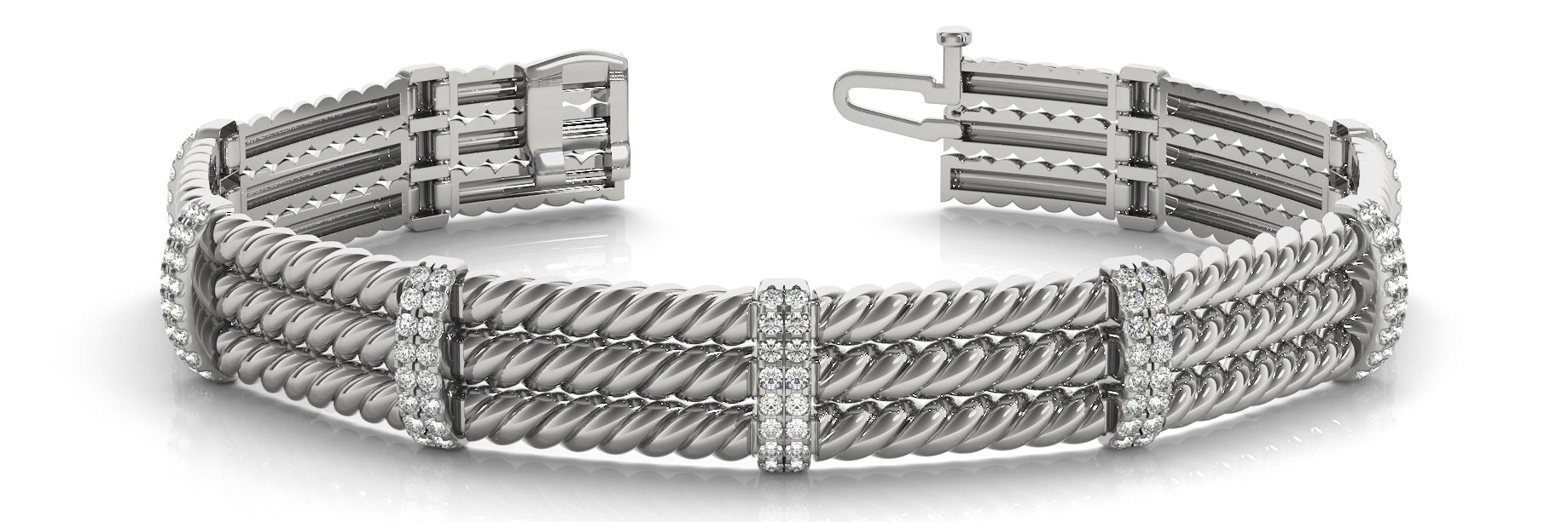 Fancy Diamond Bracelet Ladies 1.64ct tw - 14kt Gold
