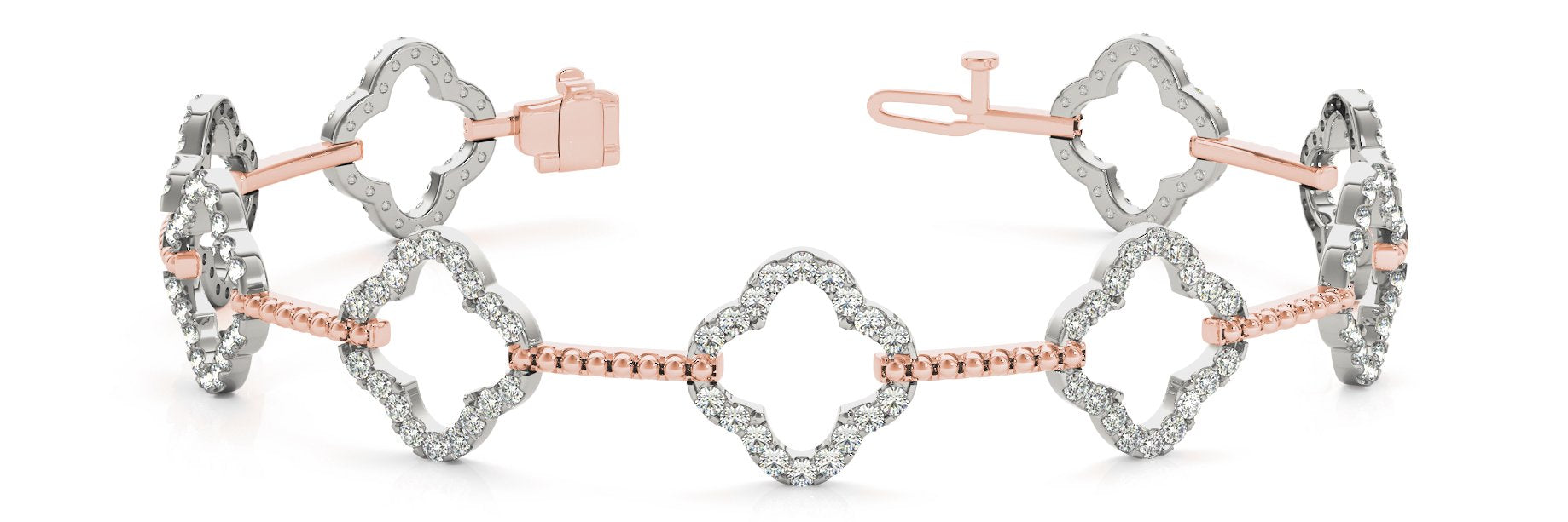 Fancy Diamond Bracelet Ladies 1.89ct tw - 14kt Gold