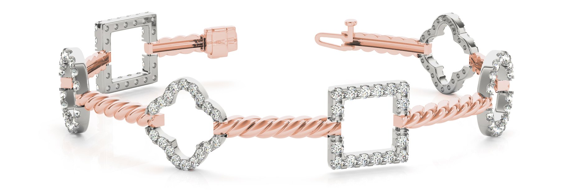 Fancy Diamond Bracelet Ladies 1.17ct tw - 14kt Gold