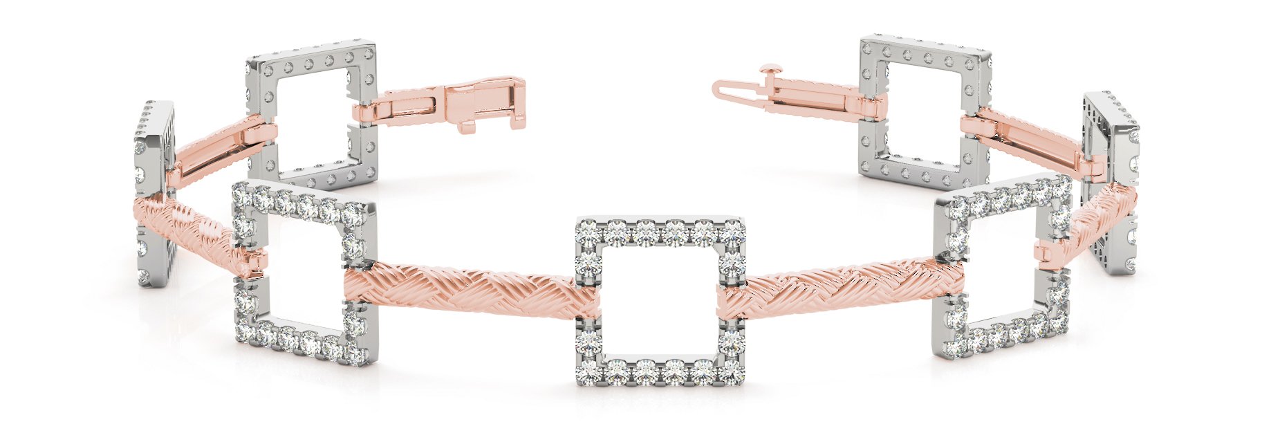Fancy Diamond Bracelet Ladies 1.33ct tw - 14kt Gold