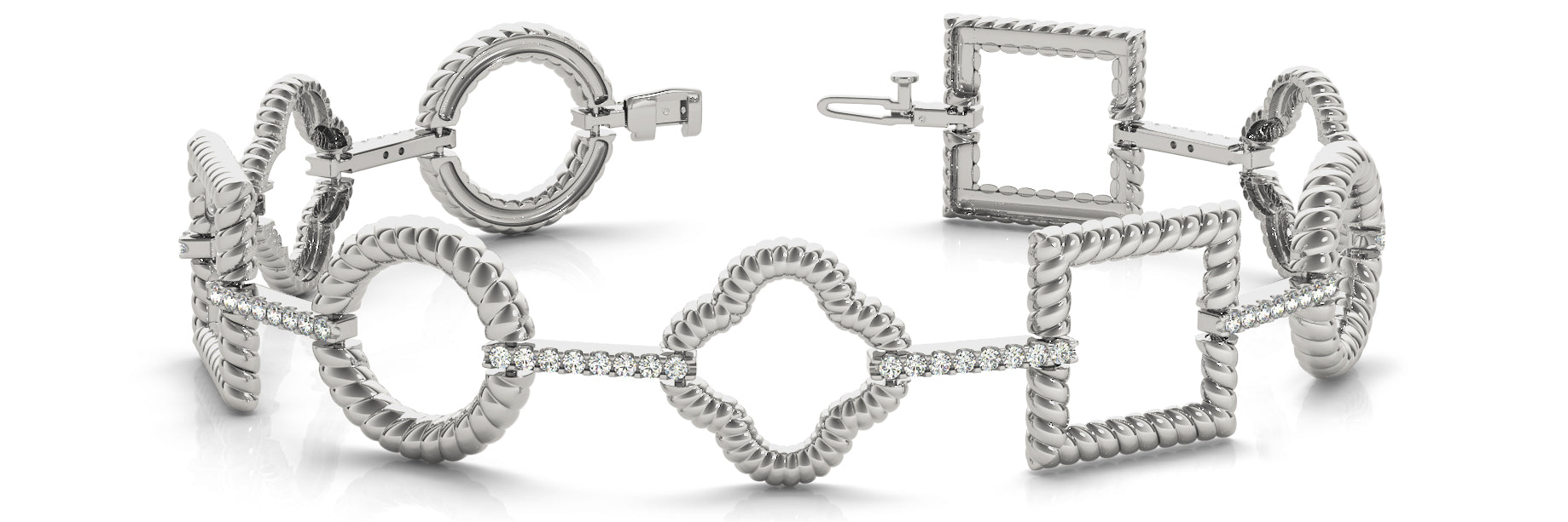 Fancy Diamond Bracelet Ladies 0.84ct tw - 14kt Gold