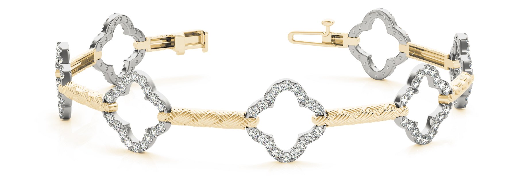 Fancy Diamond Bracelet Ladies 1.47ct tw - 14kt Gold