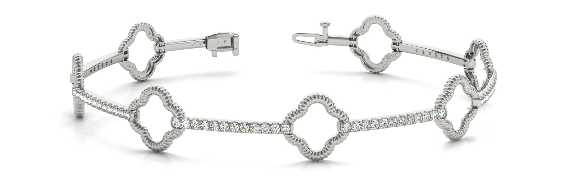 Fancy Diamond Bracelet Ladies 1.09ct tw - 14kt Gold