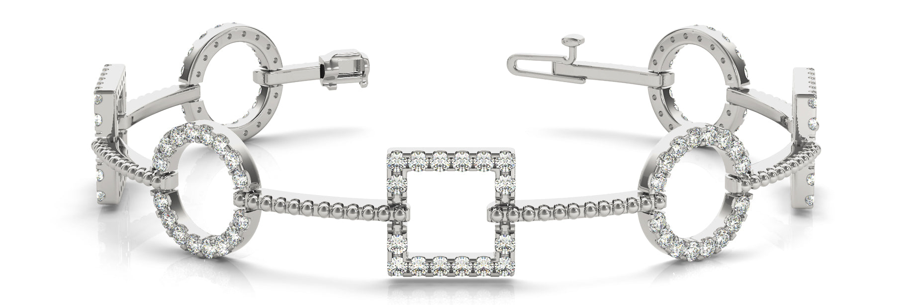 Fancy Diamond Bracelet Ladies 1.31ct tw - 14kt Gold