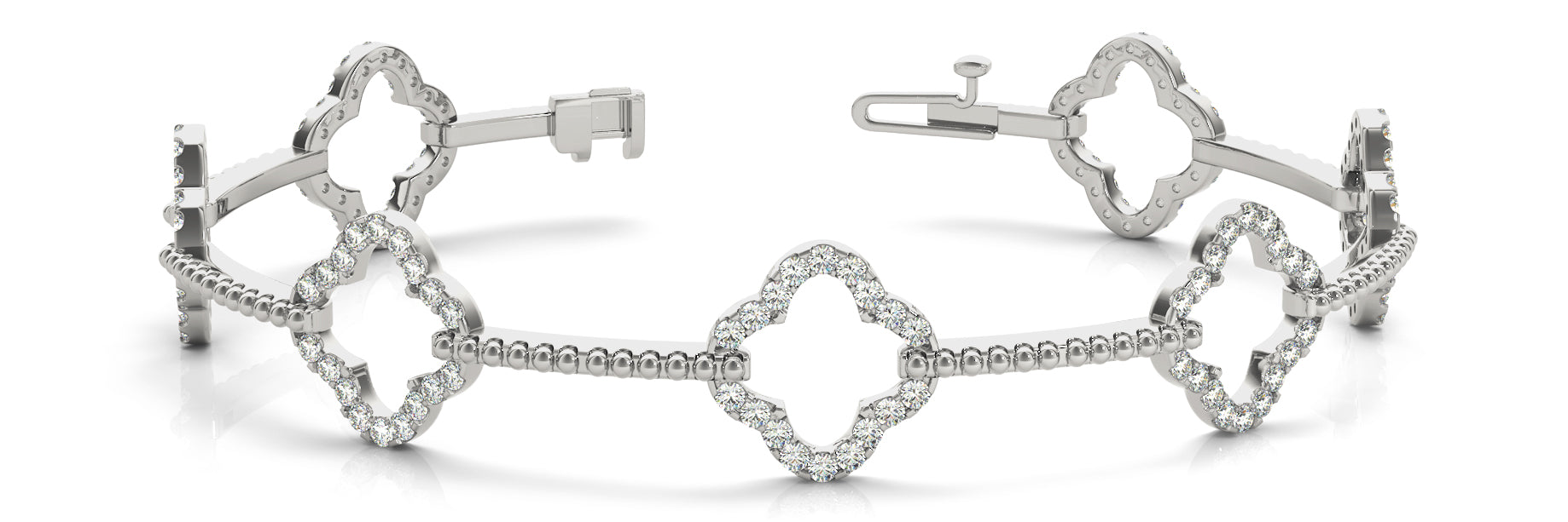 Fancy Diamond Bracelet Ladies 1.48ct tw - 14kt Gold