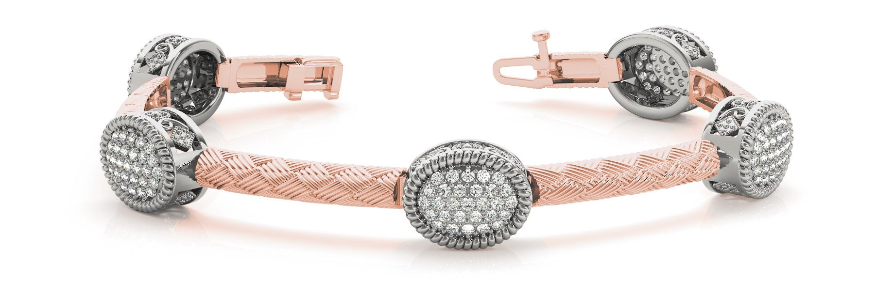Fancy Diamond Bracelet Ladies 1.73ct tw - 14kt Gold