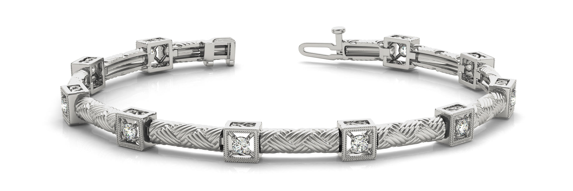 Fancy Diamond Bracelet Ladies 0.46ct tw - 14kt Gold