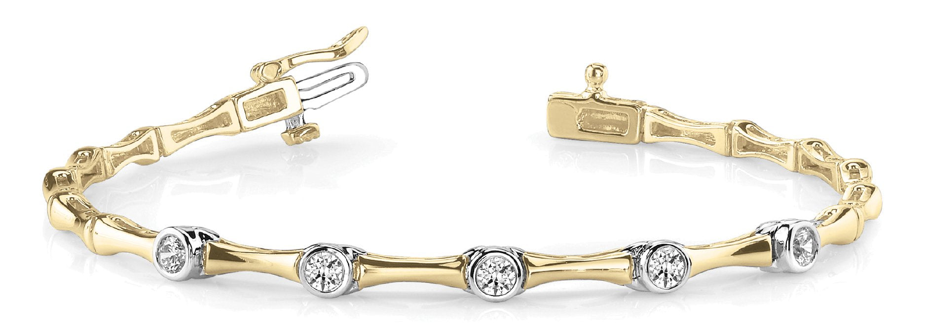 Fancy Diamond Bracelet Ladies 1.17ct tw - 14kt Gold