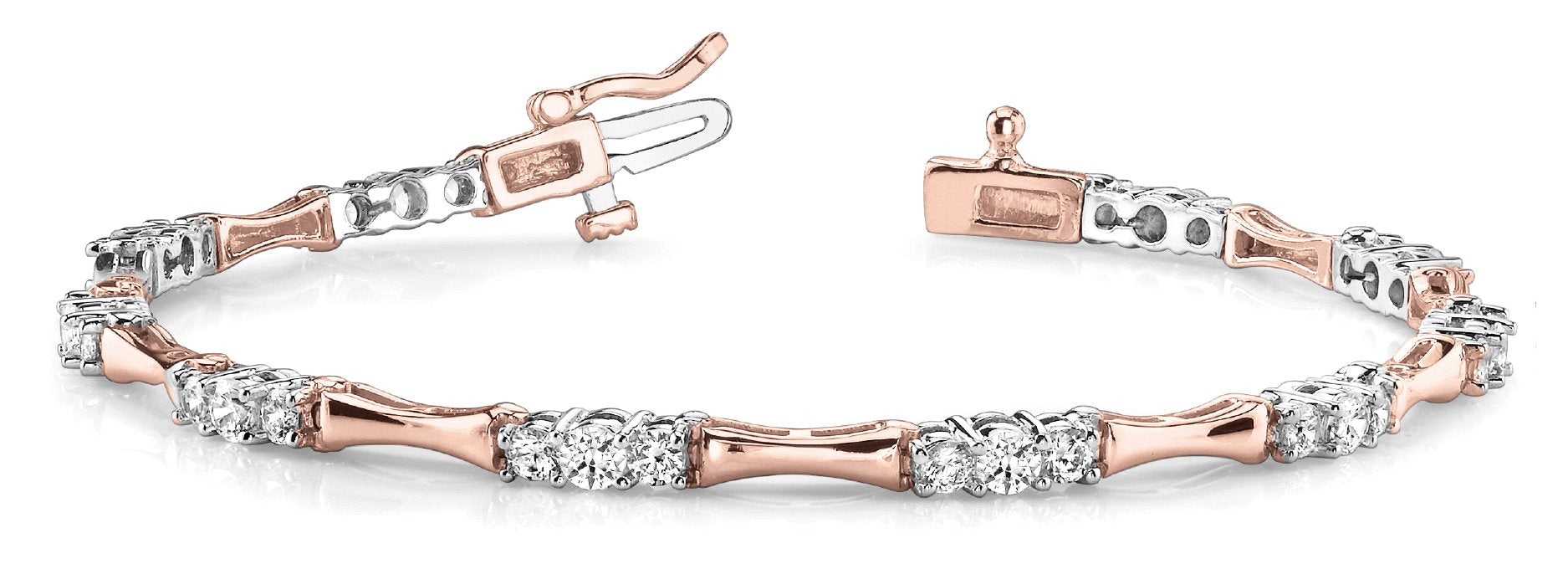 Fancy Diamond Bracelet Ladies 2.13ct tw - 14kt Gold