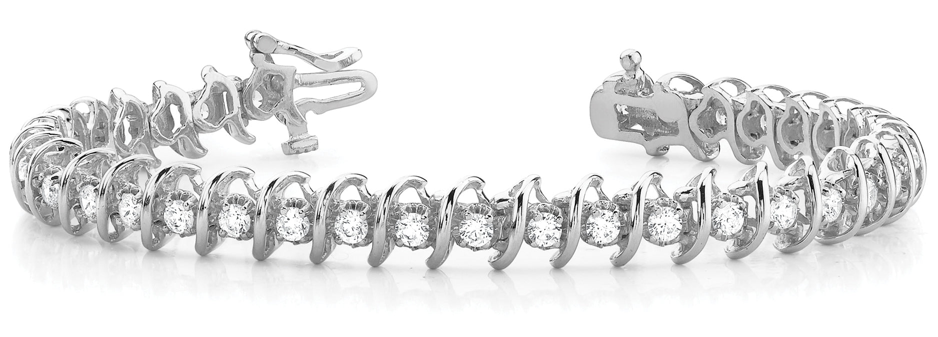 Fancy Diamond Bracelet Ladies 5.02ct tw - 14kt Gold