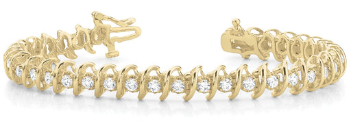 Fancy Diamond Bracelet Ladies 5.02ct tw - 14kt Gold