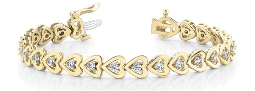 Fancy Diamond Bracelet Ladies 1.12ct tw - 14kt Gold