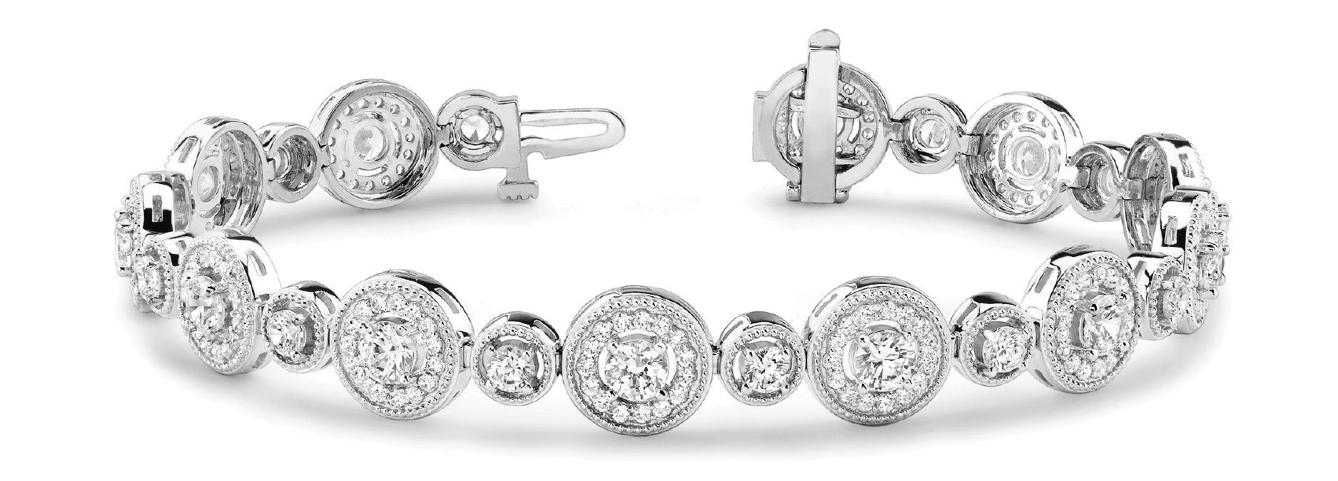 Fancy Diamond Bracelet Ladies 6.91ct tw - 14kt Gold