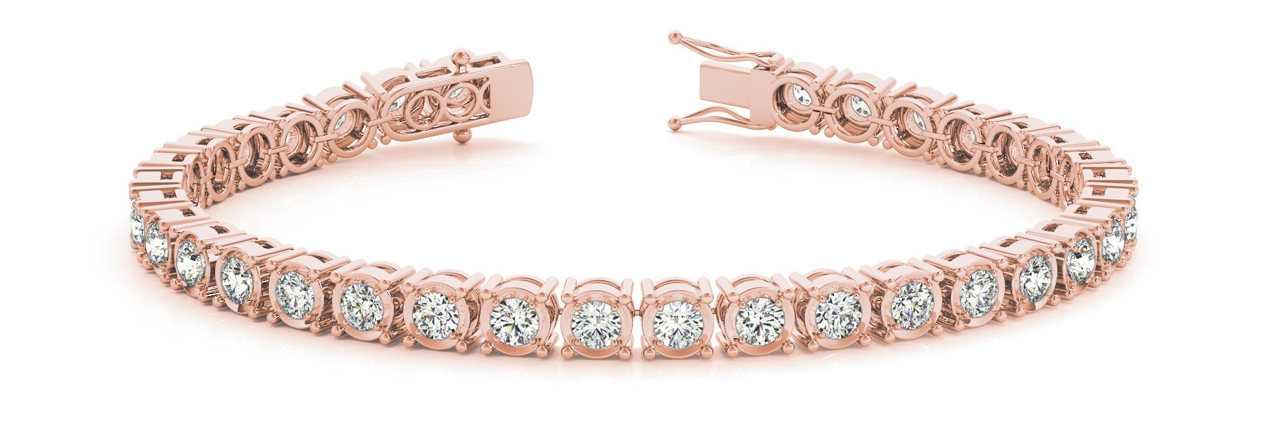 Fancy Diamond Bracelet Ladies 3.74ct tw - 14kt Gold