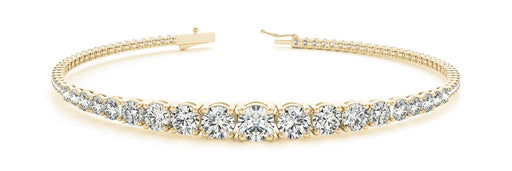 Fancy Diamond Bracelet Ladies 3.51ct tw - 14kt Gold
