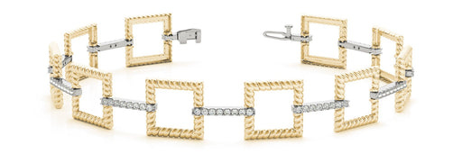 Fancy Diamond Bracelet Ladies 0.98ct tw - 14kt Gold