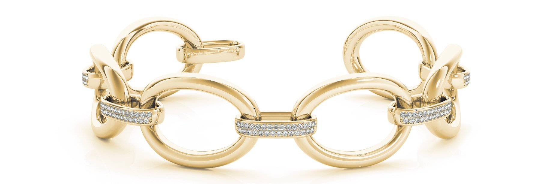 Fancy Diamond Bracelet Ladies 1.58ct tw - 14kt Gold