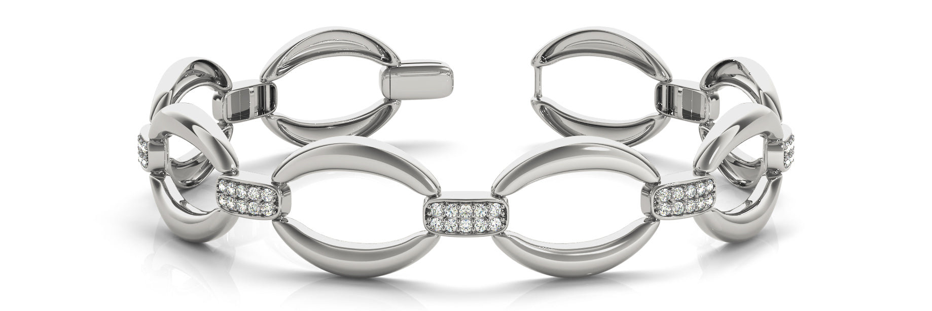 Fancy Diamond Bracelet Ladies 0.82ct tw - 14kt Gold