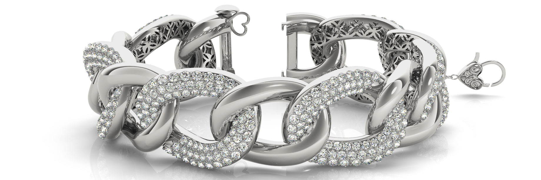 Fancy Diamond Bracelet Ladies 9.21ct tw - 14kt Gold