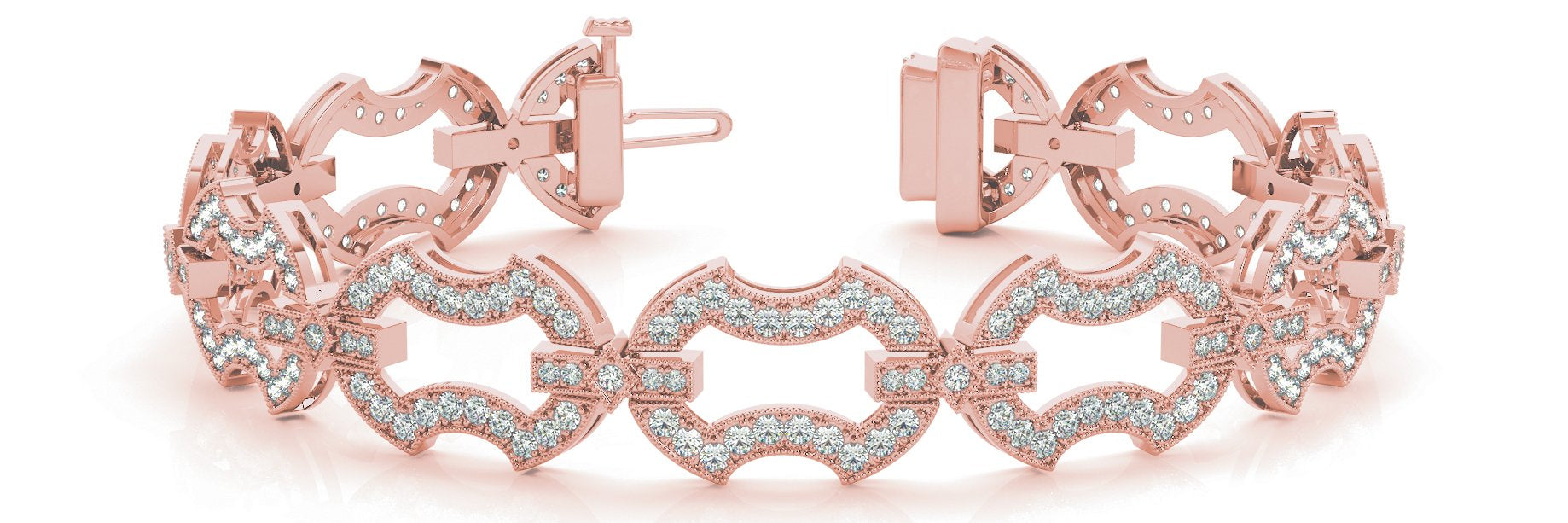 Fancy Diamond Bracelet Ladies 2.79ct tw - 14kt Gold