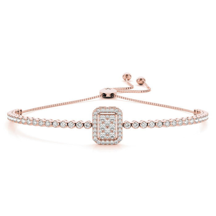 Fancy Diamond Bracelet Ladies 1.53ct tw - 14kt Gold