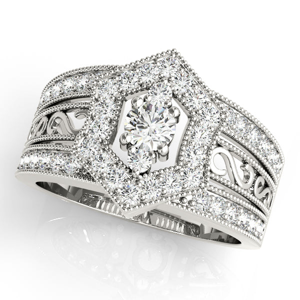 Diamond Ring Women's 0.68ct tw with 14kt Gold