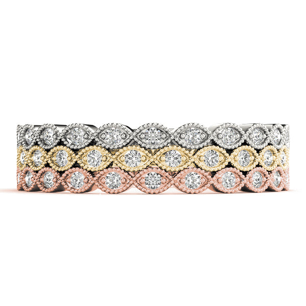 Stackable Diamond Rings 0.12ct 14kt Gold - $1350 for Set of 3