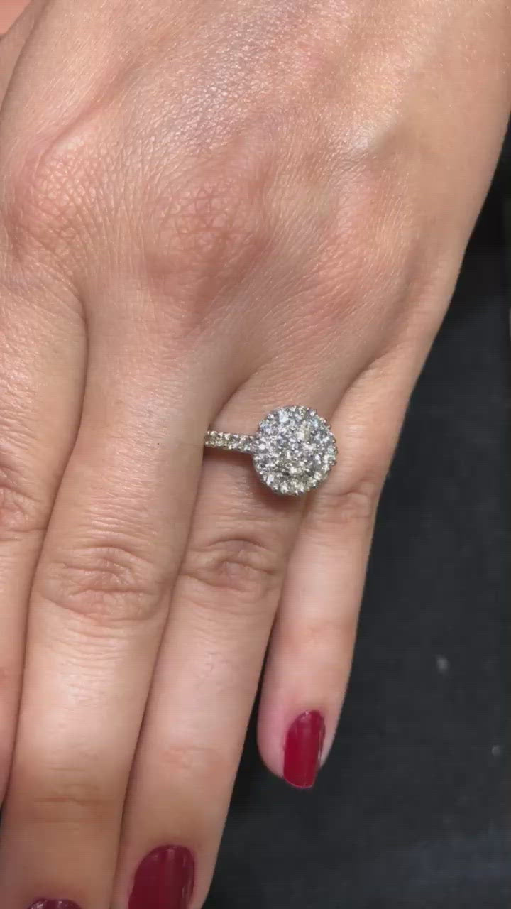 SeaFraa Round Diamond Ring 1.15 carats of diamonds in 14kt Gold