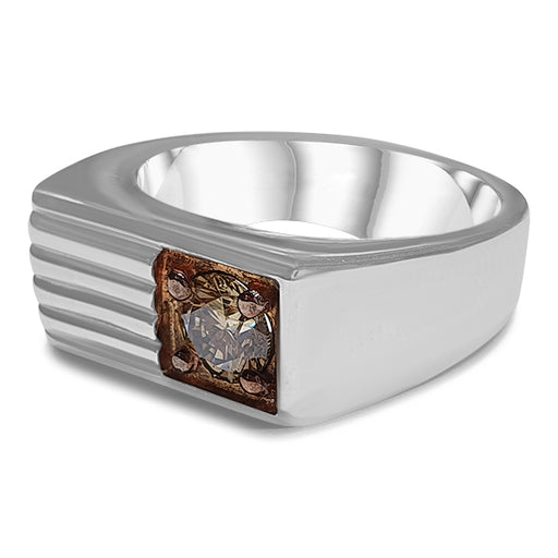 Men's Choco Diamond Ring 0.80ct tw 14kt Gold