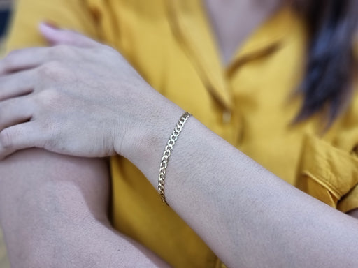 Women's Cuban Link Bracelet 14k 5MM 8