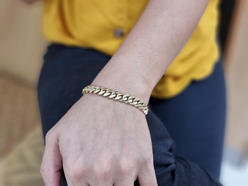 Women's Miami Cuban Bracelet 14k 8MM 9