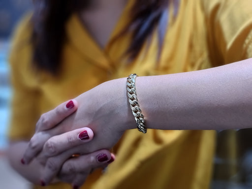 Women's Miami Cuban Bracelet 14k 10MM 8.5