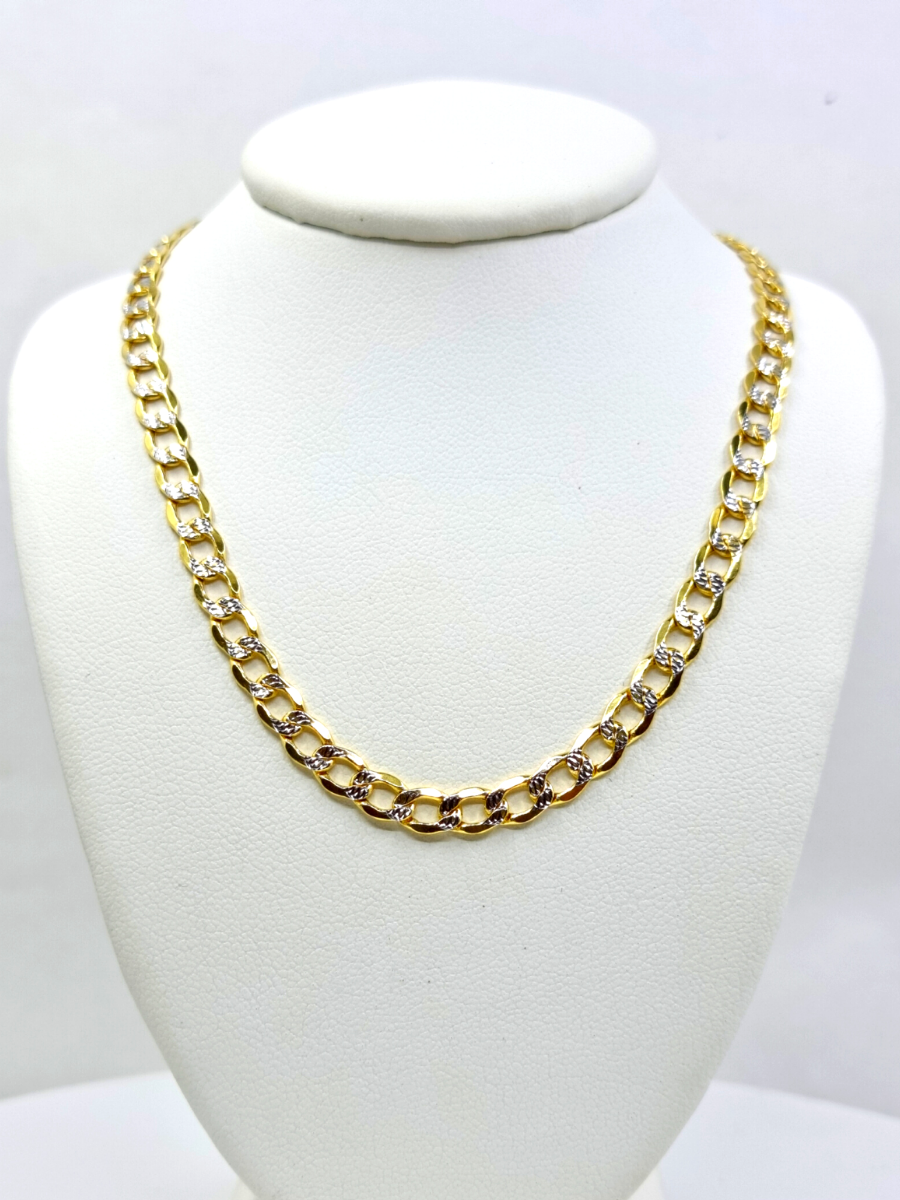 Women Cuban Link Diamond Cut Chain 14k 5MM - All lengths available