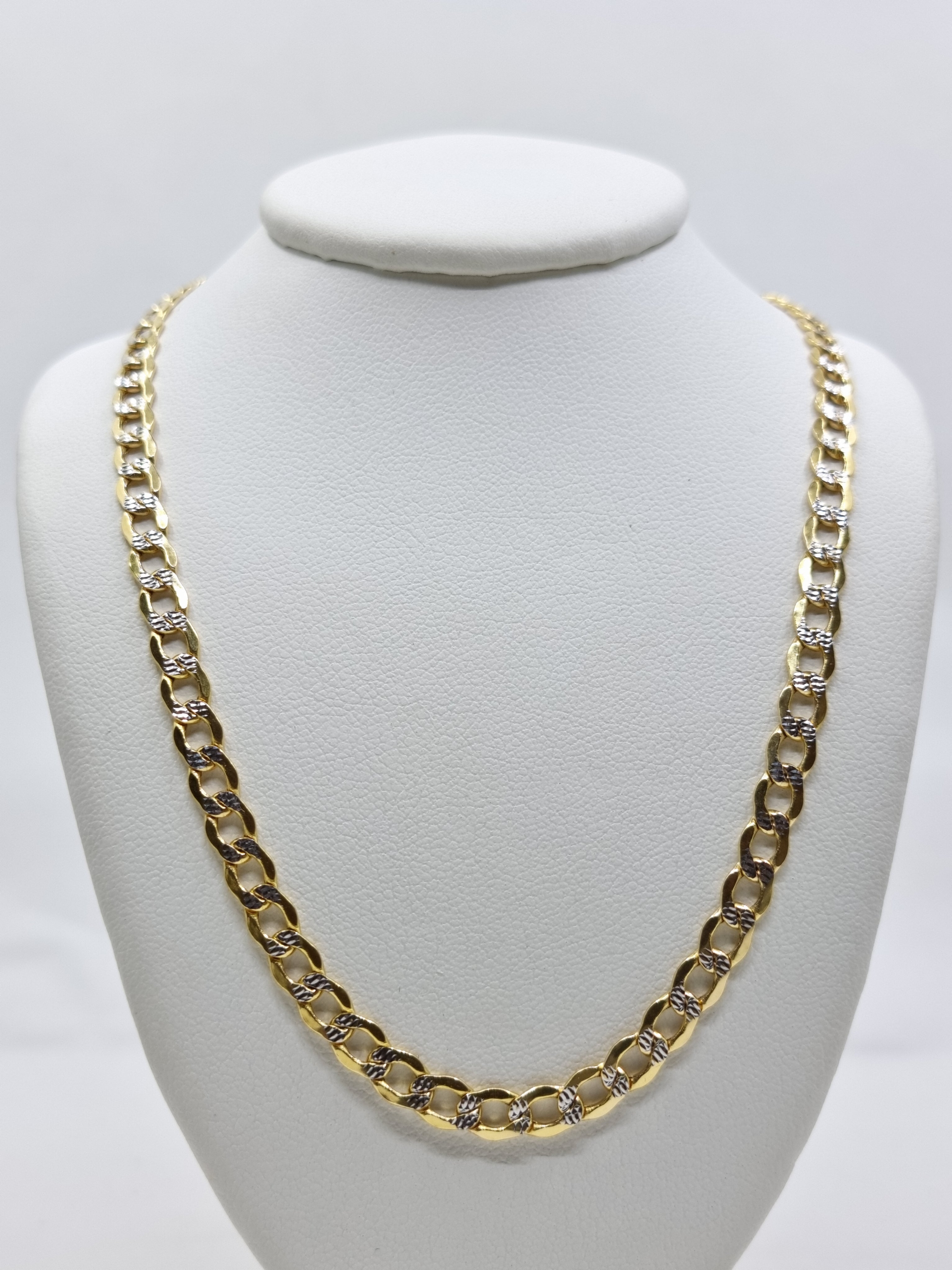 Women Cuban Link Diamond Cut Chain 14k 5MM - All lengths available