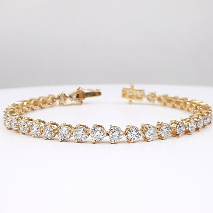 Fancy Diamond Bracelet Ladies 9.00ct tw - 14kt Gold