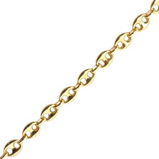 Puff Mariner Link Bracelet 14k 4MM 8.5