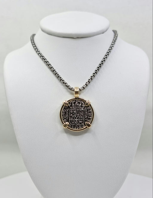 Atocha Replica Coin 3/4 inches with 14kt Gold Frame