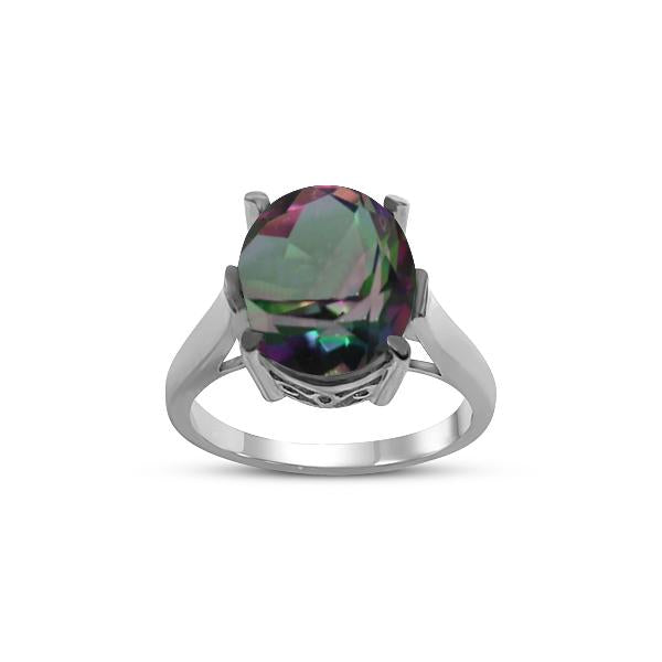 Caymanique Ring in 925 Sterling Silver and CZs, 2.80cttw