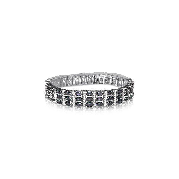 Caymanique Bracelet in 925 Sterling Silver and CZs, 20cttw
