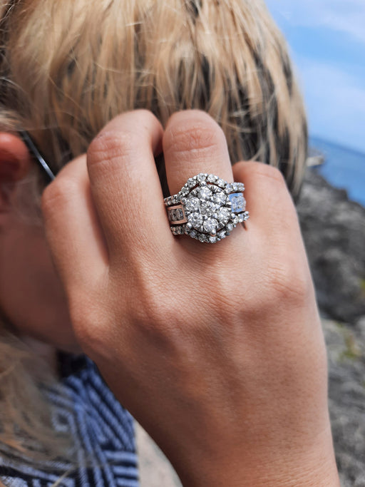 Diamond Ring Women's 4.00ct tw with 14kt Gold