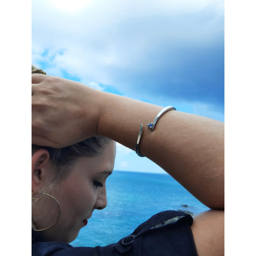 Tanzanite 0.40ct Bangle - Silver