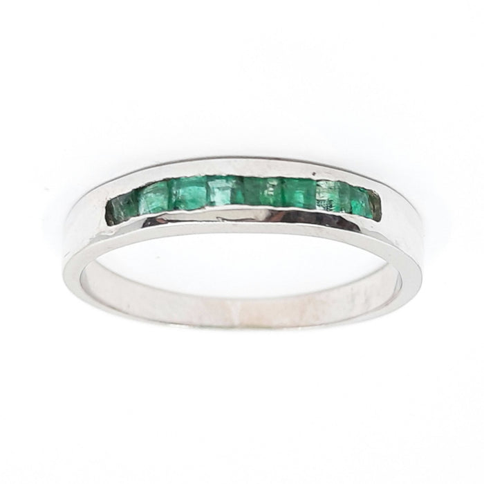 Emerald 0.40ct tw Women's Band 14kt Gold