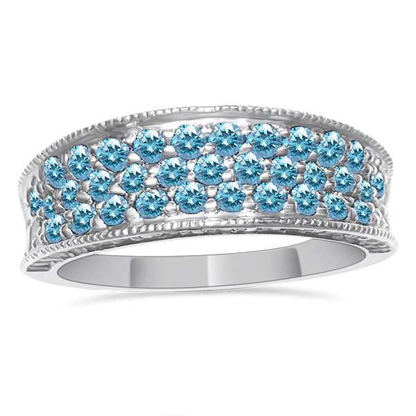 Blue Diamond Ring 1.10cttw 14kt Gold